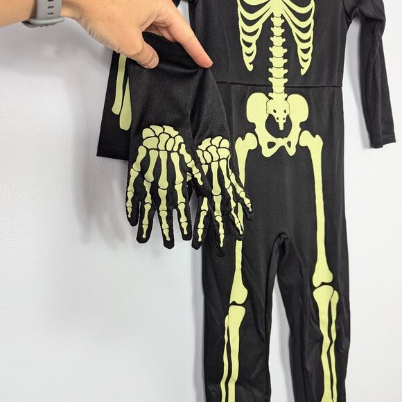 Halloween Glow In The Dark Skeleton Costume 3-4 Years - Picture 2 of 5